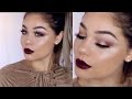 FALL Makeup Tutorial | Rose Gold Eyes & Bold Lips | Blissfulbrii