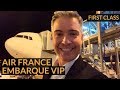 AIR FRANCE PRIMEIRA CLASSE - Embarque VIP - Lounge La Première no aeroporto Charles de Gaulle Paris