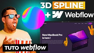 WEBFLOW x SPLINE: Learn how to create 3D animation on your Webflow website - (Complete Tutorial -...