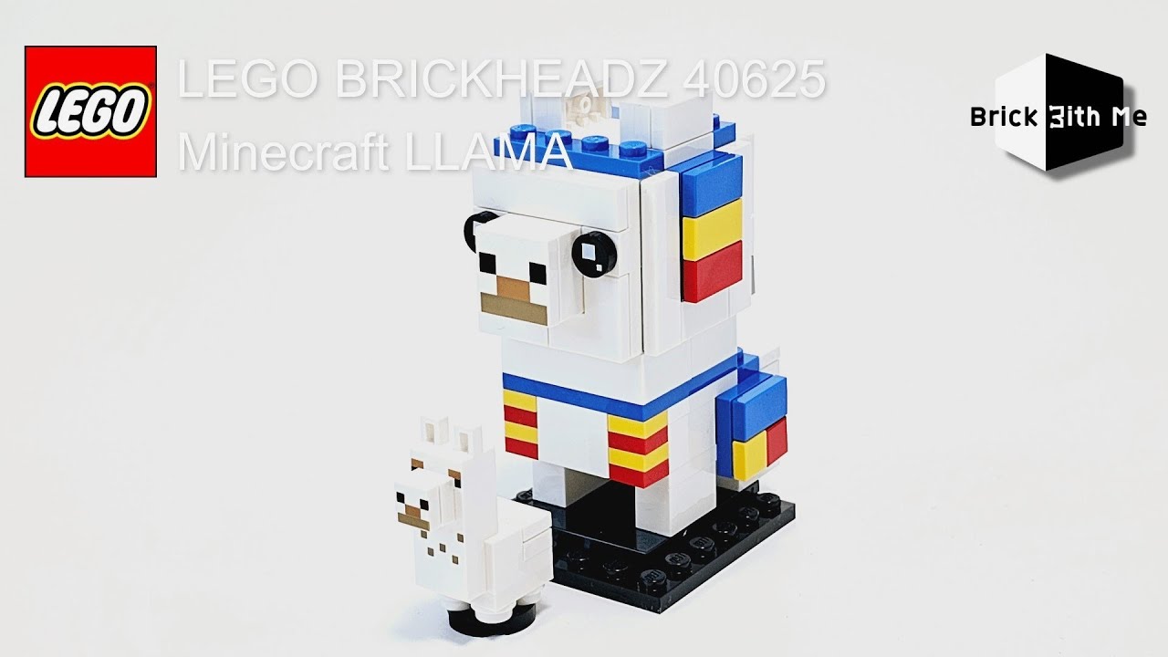 LEGO BRICKHEADZ 40625 Minecraft LLAMA speedbuild BrickwithMe