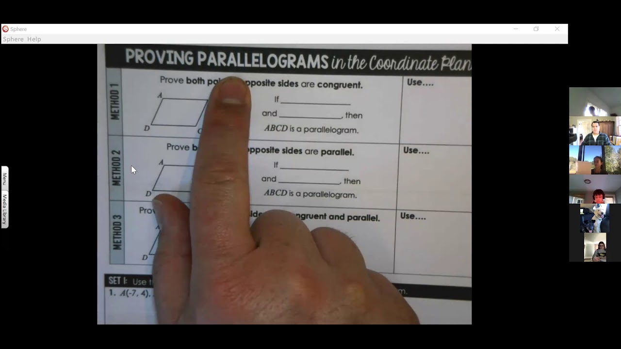 Day 54 - Coordinate Geometry Proving Parallelograms - YouTube