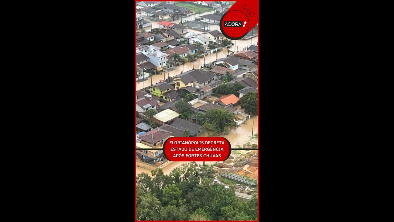 Florianópolis decreta situação de emergência por causa das fortes chuvas #shorts