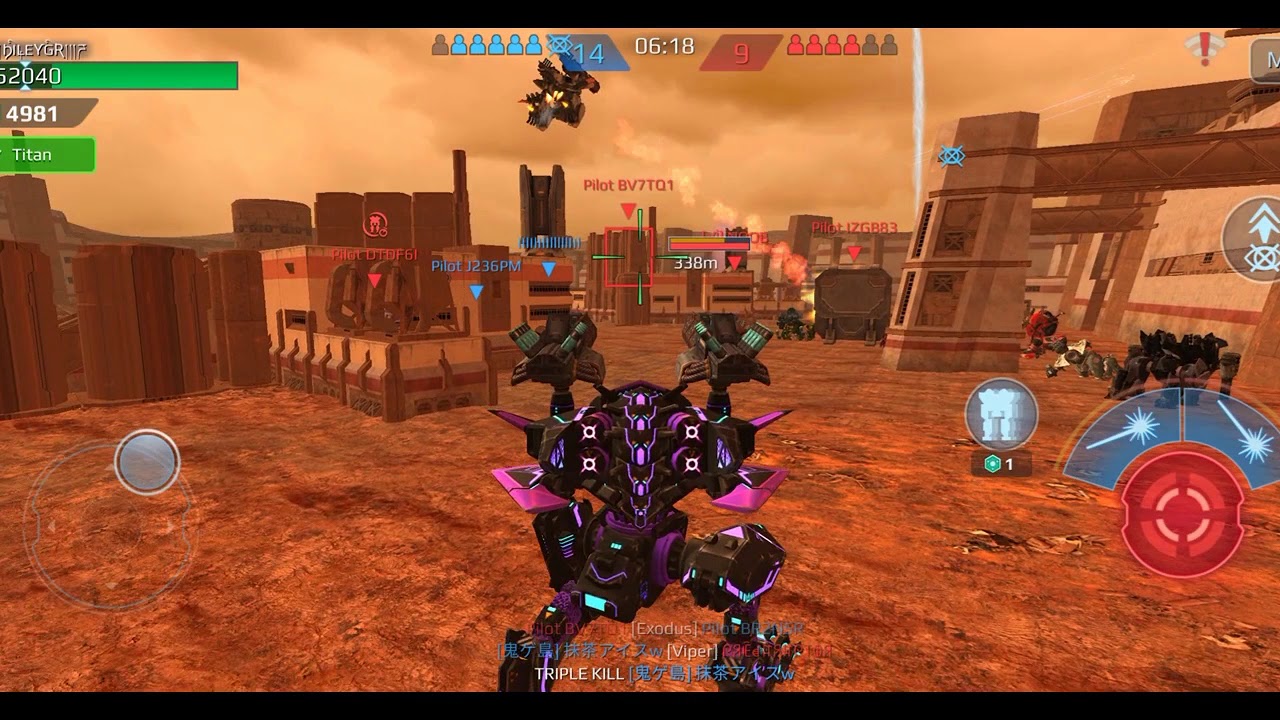 Nucleons Ao Jun + New Pasive module Overdrive unit -WAR ROBOTS- test server 