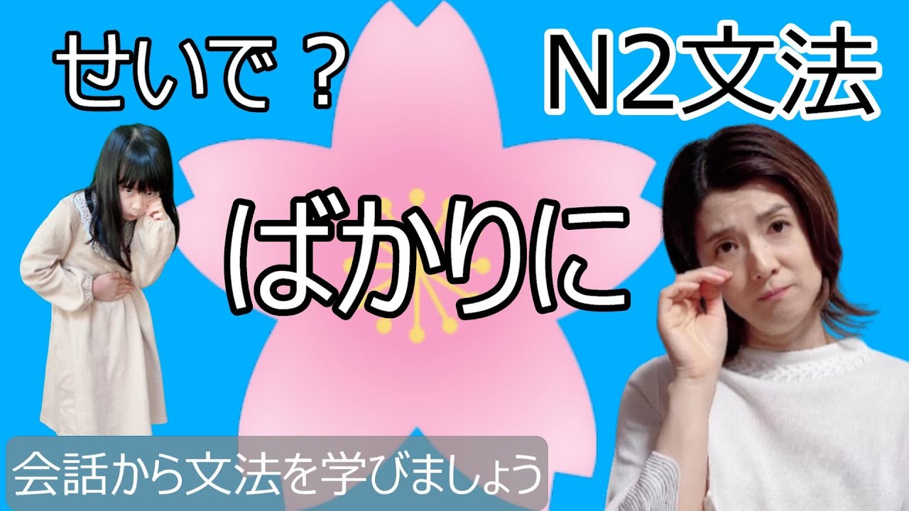 JLPT N2/ばかりに/せいで/N2 grammar/日本語会話/Japanese conversation/N2文法/日本語