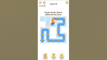 Brain Go 2  |  Mr  Bull Collect coins  Level 13 #braingo #braingo2 #gameplay #androidgames #shorts