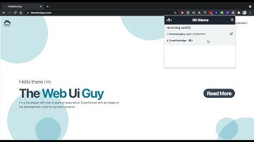 Git Glance google chrome extension