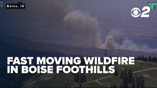 Vegetation fire in Boise foothills prompts evacuations