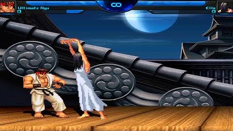 Ryu vs Ella ( The Ring Girl )  - The battle is very exciting high level !