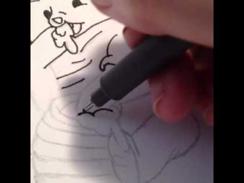 Comment dessiner bébé winnie l'ourson