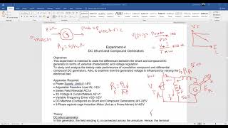 ELECTRIC MACHINES LAB EXP-4 DC SHUNT & COMPOUND GEN.