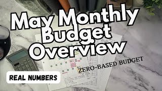 May 2024 Monthly Budget Overview |$10,380 income| Real Numbers Budget With Me | ZeroBased Budget