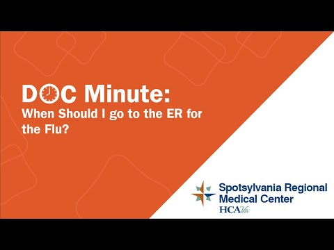When should I go to the emergency room for flu symptoms?