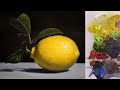 Lemon 041722  easy art or painting process  still life  acrylic painting  for beginners 40