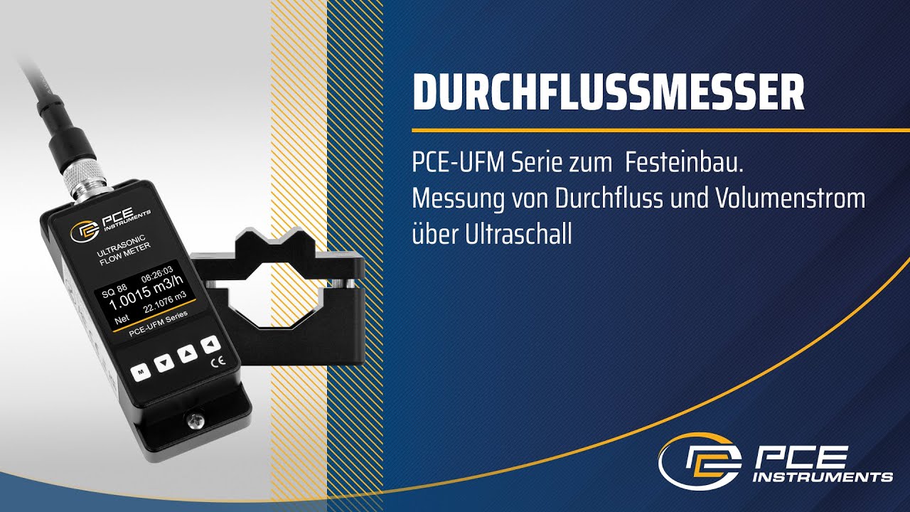 Produktvorstellung vom Durchflussmesser PCE-UFM Serie zum Festeinbau. | 
