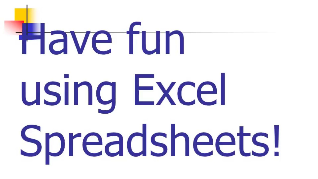 Application Areas Of spreadsheets YouTube