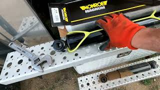 Replacing front shocks on semi truck ( 2015 Freightliner Coronado SD122 )