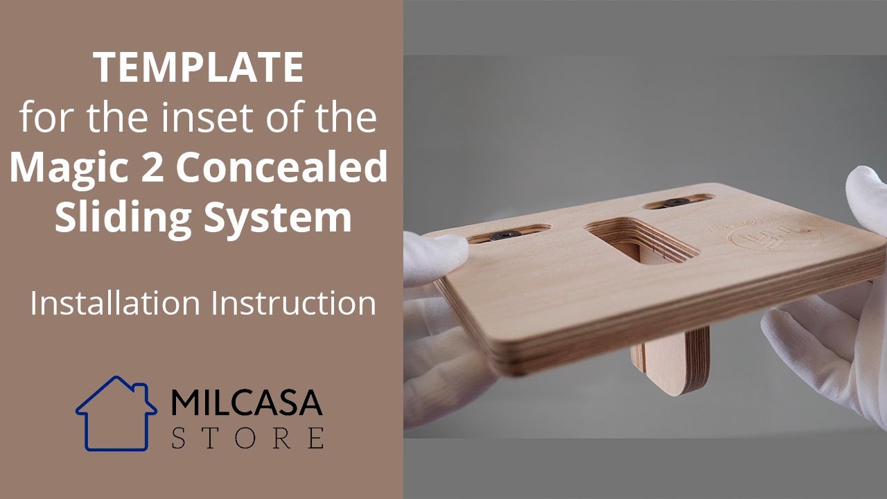 Template for the inset of the Magic 2 Concealed Sliding System – Milcasa  Store