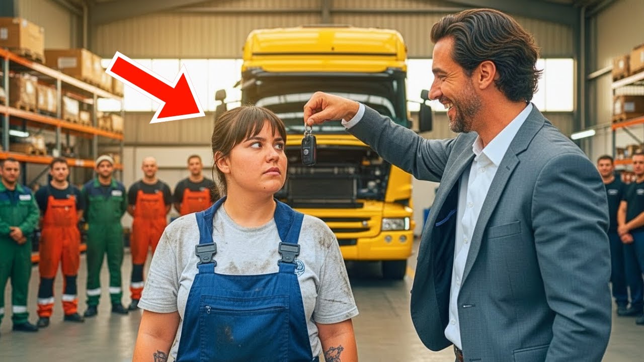 WENN DIESER LASTWAGEN LOSFÄHRT ESSE ICH MEINE SCHLÜSSEL SCHRIE DER INGENIEUR BIS DIE MECHANIKERIN