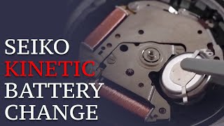 Seiko Kinetic Battery Replacement: How to change the capacitor in a Seiko kinetic watch