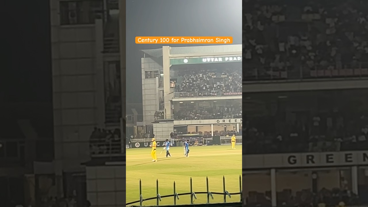Prabhsimran Singh makes his century 100 what a innings 