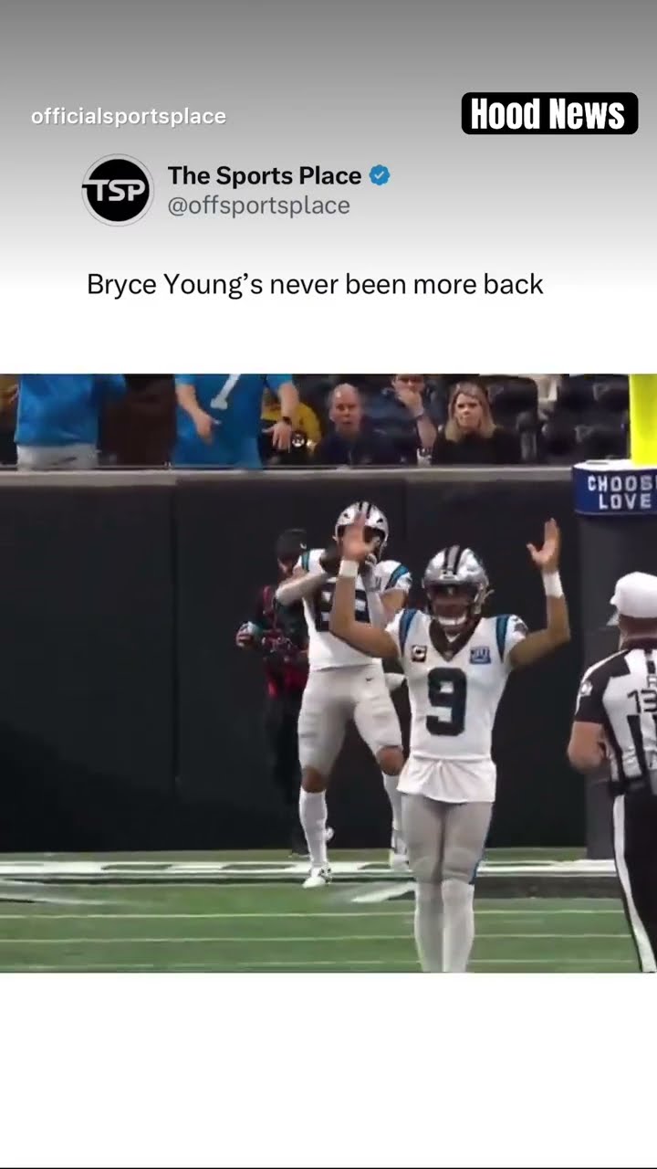 He knew it was good #hoodnews #bryceyoung #panthers #football #NFL #shortvideo #omg #how #wow #wtf