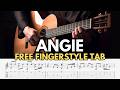 Angie Fingerstyle Tab (The Rolling Stones) | Free Guitar Tab