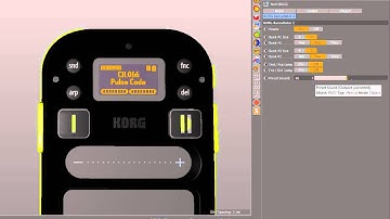 Korg Kaossilator 2 Cinema 4D rigged model