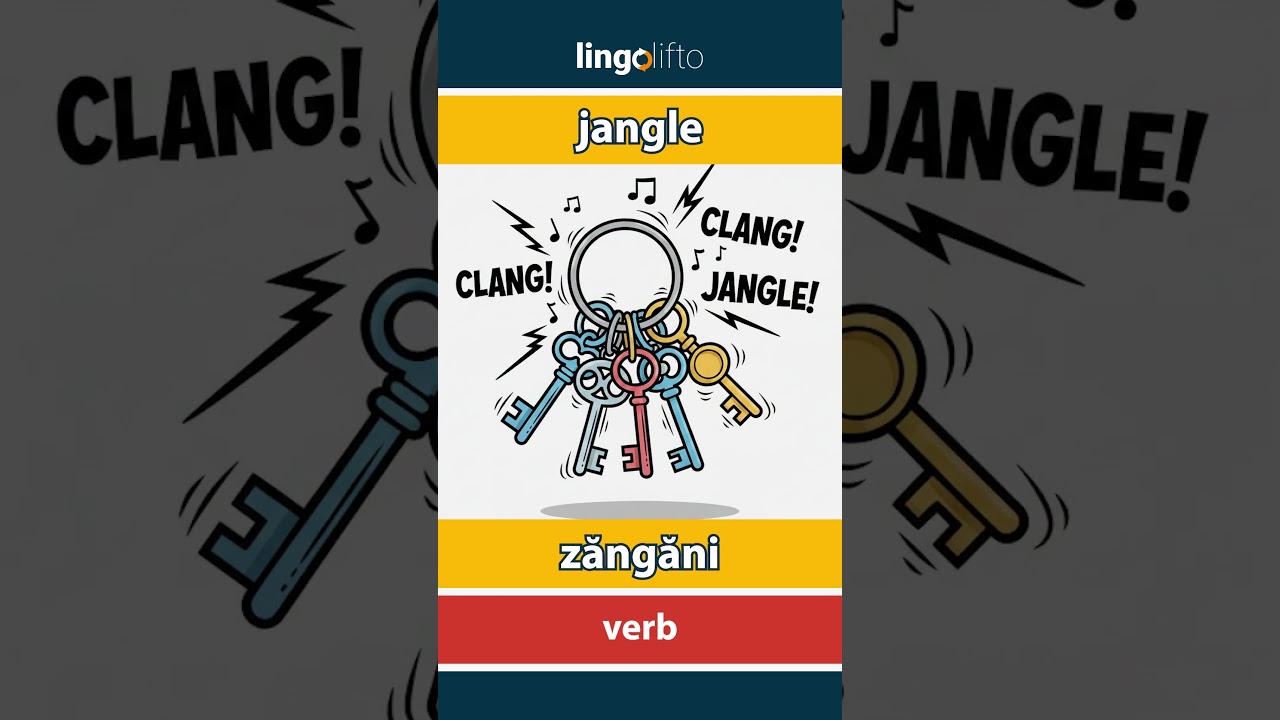 🇬🇧🇷🇴 jangle - zăngăni : learn English : să &icirc;nvățăm engleza : vocabulary builder