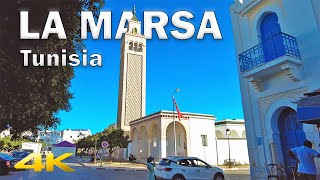 Beautiful La Marsa / المرسى  Full Walking Tour【4K – 60fps】🇹🇳