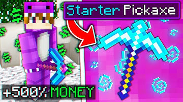 BEST STARTER PICKAXE UPGRADE MAKES MILLIONS! *OP* | Minecraft Prisons (MCPrison Atlantic)