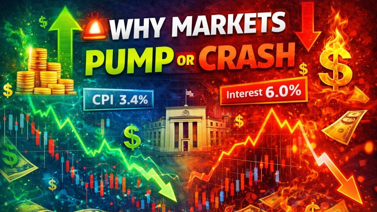 Why Markets Crash or Pump? | CPI, Interest Rates & Economic Data | History of Market | Flux Finances
