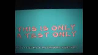 Really weird EAS test caught on television!!!