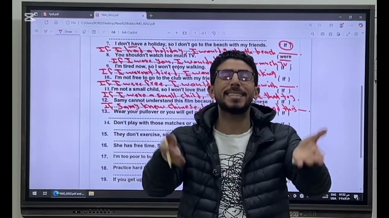 تانيه اعدادي الوحده السادسه Rewrite If #بتاع_انجليزي 