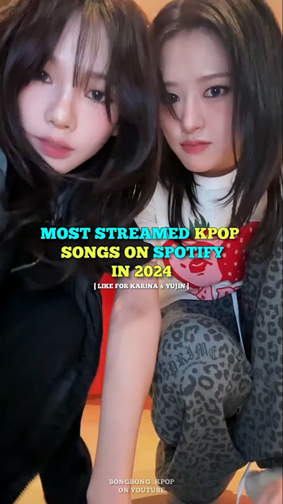 TOP 10 MOST STREAMED KPOP SONGS OF 2024 #kpop #aespa #rosé #jimin #lisa #bongbong_kpop88 #shorts