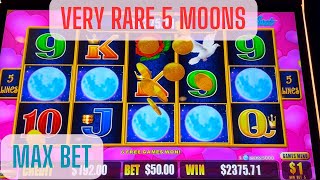 VERY RARE JACKPOT 🤩 5 MOONS BONUS $50/SPIN ON LIGHTNING ⚡️ LINK HEART THROB
