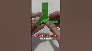 Seamless Paper Cube #cube #papercube #origami #papercraft #kubus #origamitutorial