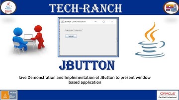 How to create button using JButton in Swing GUI API ? | Swing GUI API | @TechRanch