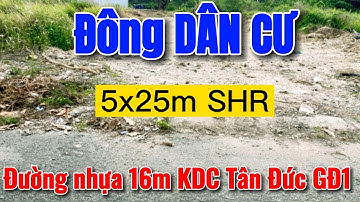 BÁN ĐẤT NỀN KDC TÂN ĐỨC GĐ1 giá rẻ | Đường nhựa 16m thông 1A-24A | BĐS Đức Hòa - Ngô Phụng Land