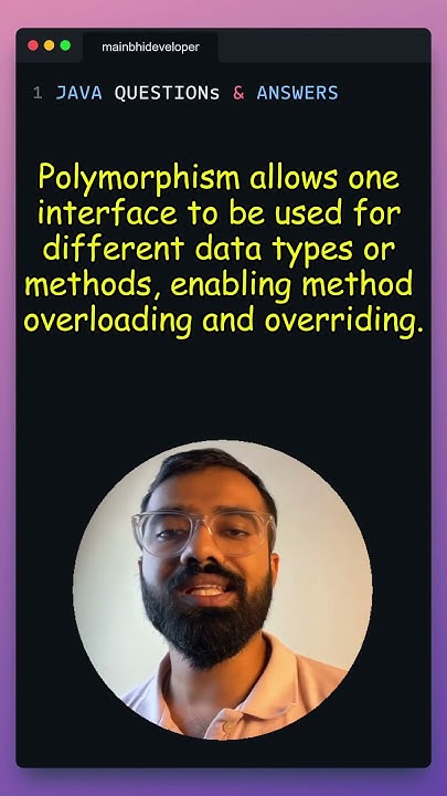 What is Polymorphism in Java? #codinginterview #coding #itjobs - YouTube