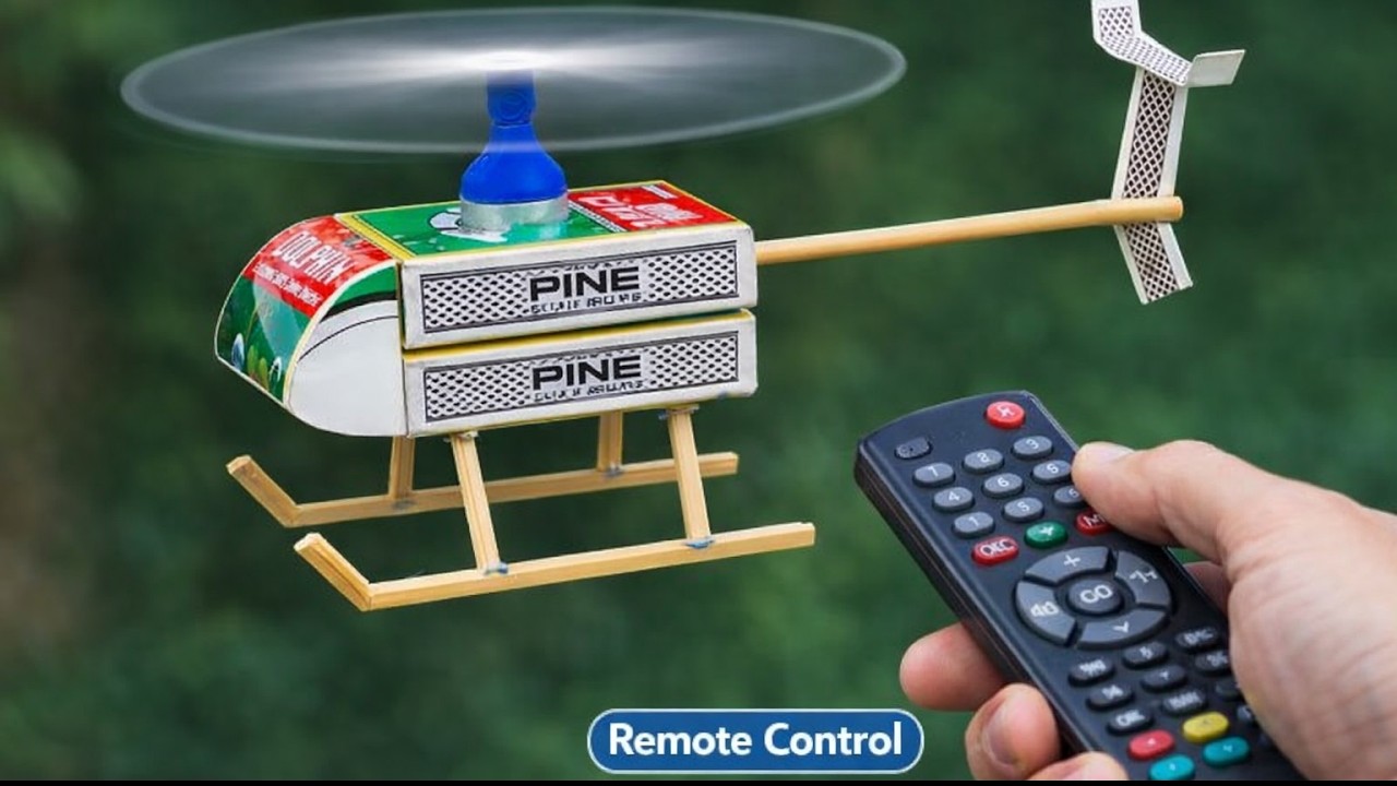 I Turned Matchboxes Into a Real Helicopter 😲