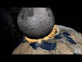 Moon Grazes Europe on Collision Course - Universe Sandbox