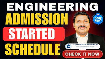 ENGINEERING ADMISSION STARTED -CAP PROCESS 2025 | COMPLETE SCHEDULE | MHT-CET 2025 | DINESH SIR