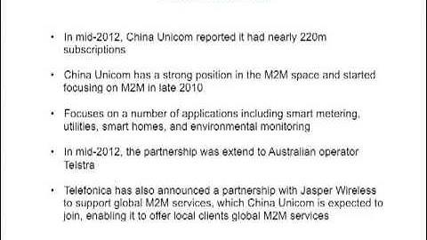 Cellular M2M Connections