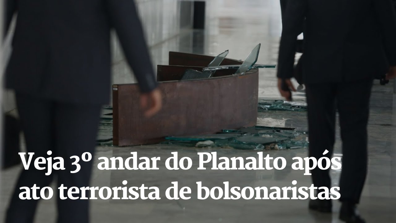 Veja 3º andar do Planalto após ato terrorista de bolsonaristas