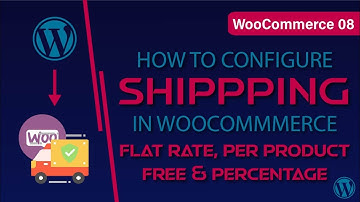 WooCommerce 08 | Setup Shipping In WooCommerce | Virtual Crafts