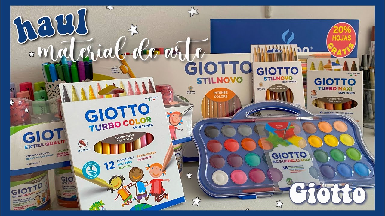 HAUL de MATERIAL de ARTE 2021/22 💙 #giotto ✨