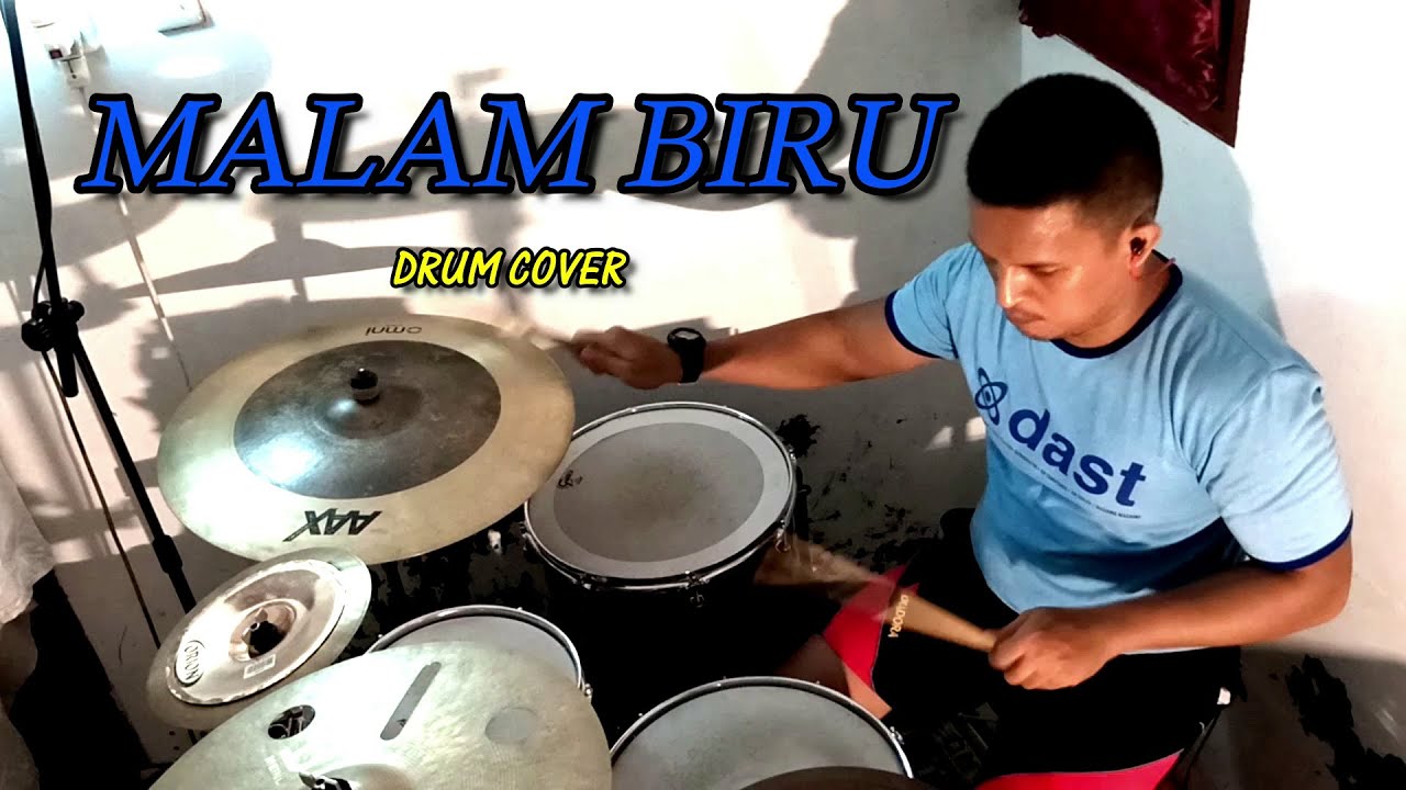 MALAM BIRU || Sandhy Sondoro || Drum Cover by welfan sagala - YouTube