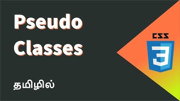 CSS Pseudo Classes Explained in Tamil