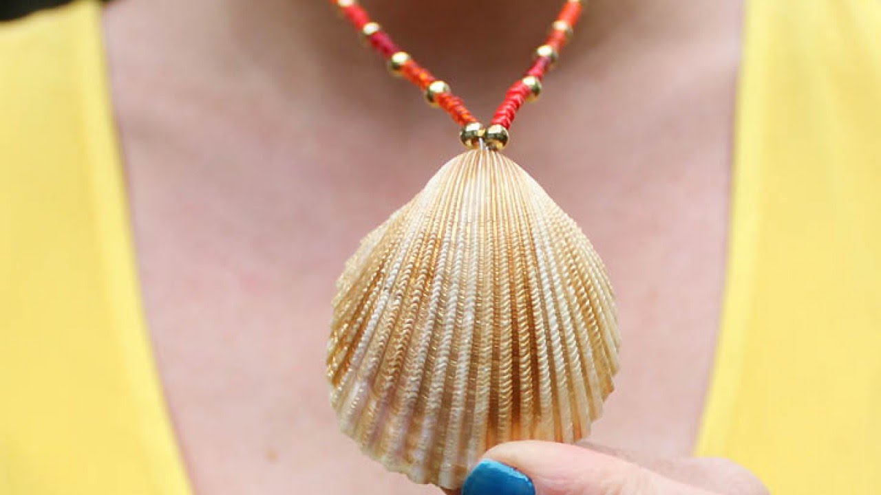 How To Create A Pretty Seashell Necklace Diy Style Tutorial Guidecentral Youtube