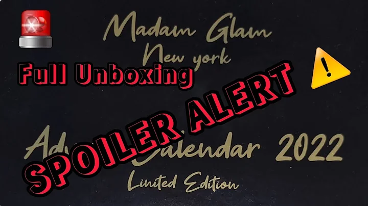 🚨SPOILER ALERT  WHAT'S IN THE BOX ? IS IT WORTH $149.99 UNBOXING @madamglamofficial ADVENT CALENDAR 2022
